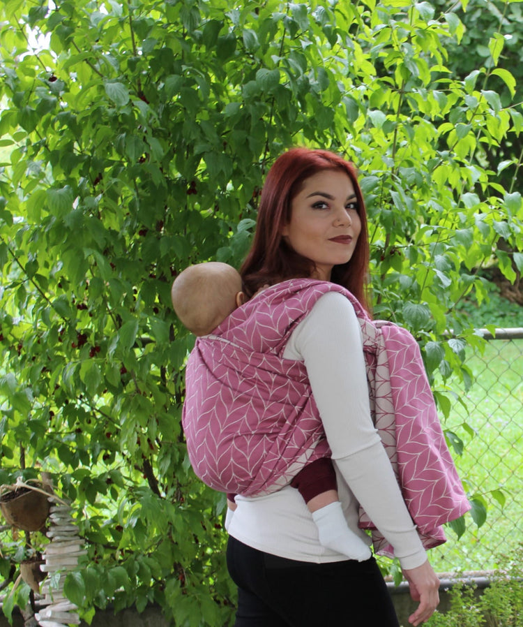 Kavka Ringsling pink/weiß