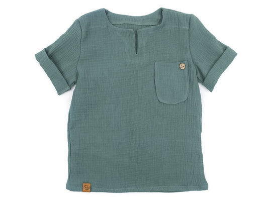 T-Shirt | Musselin | dusty mint