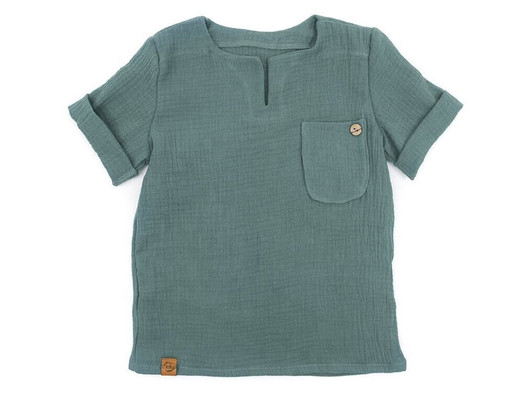 T-Shirt | Musselin | dusty mint