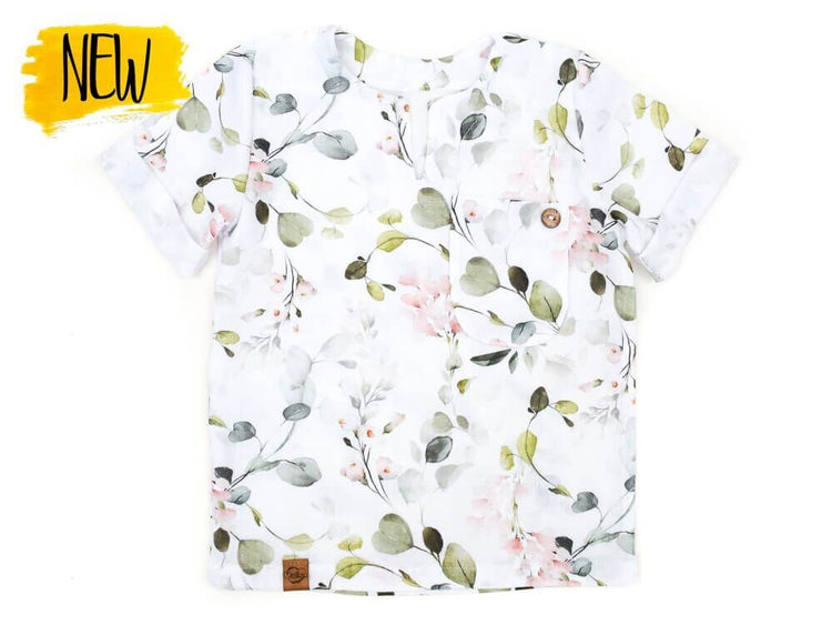 T-Shirt | Musselin | Eukalyptusblüte