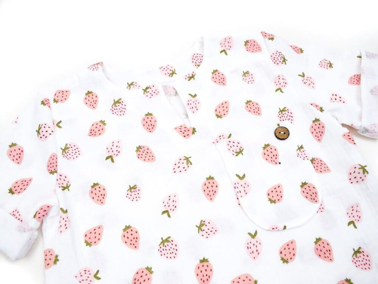 T-Shirt | Musselin | Erdbeere