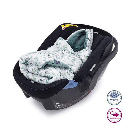 Decke für Babyschale Makaszka Sage Green
