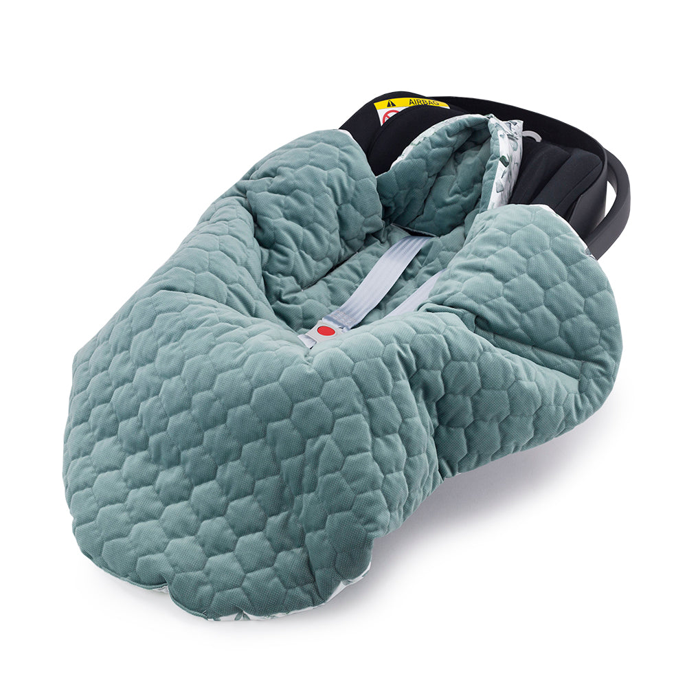 Decke für Babyschale Makaszka Sage Green