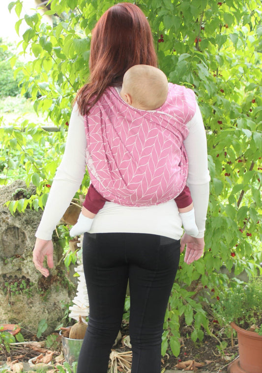 Kavka Ringsling pink/weiß