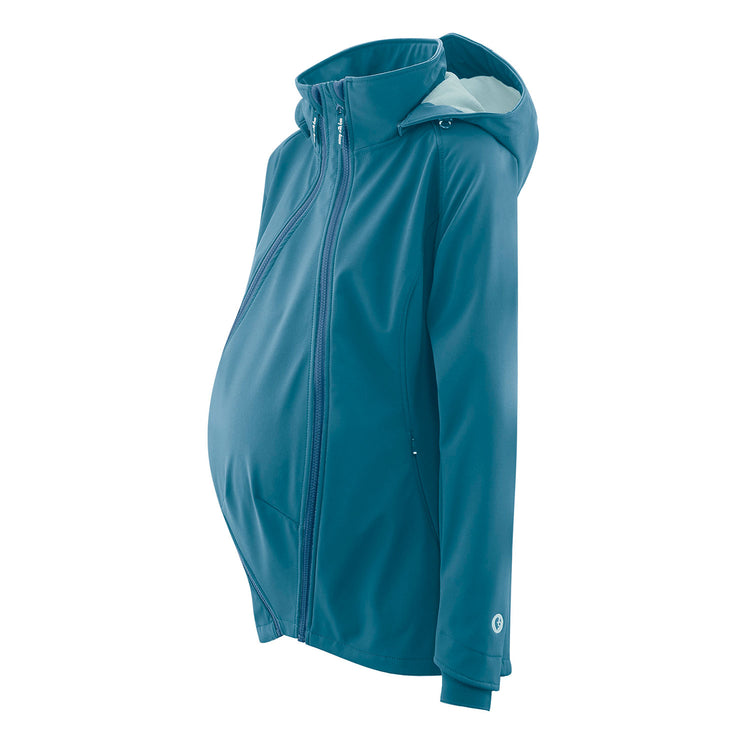 Mamalila Softshell Babywearing Jacket Allrounder | aquamarin