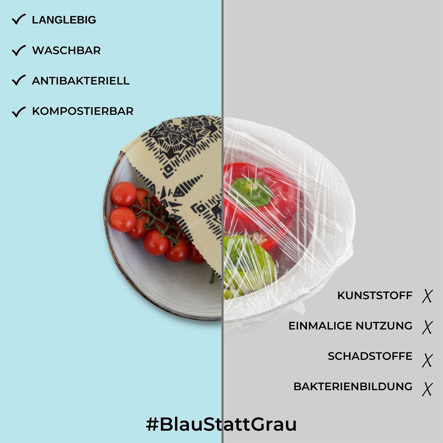 Wachstücher, Bio Baumwolle, Aufbewahrung, Bienenwachs