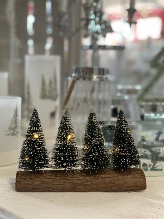 Tannenbäume für Indoor auf Holzsockel