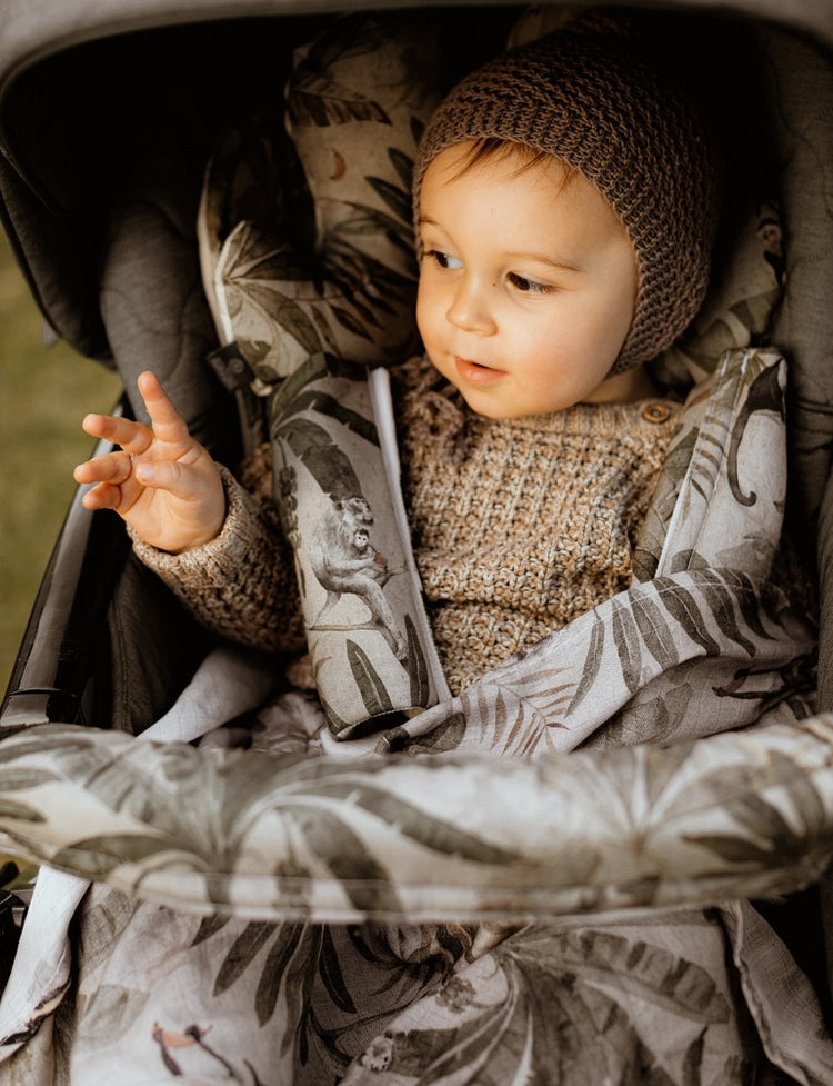 Griffschutz für Kinderwagen Universal, Bügelschoner | Makaszka - Woodland