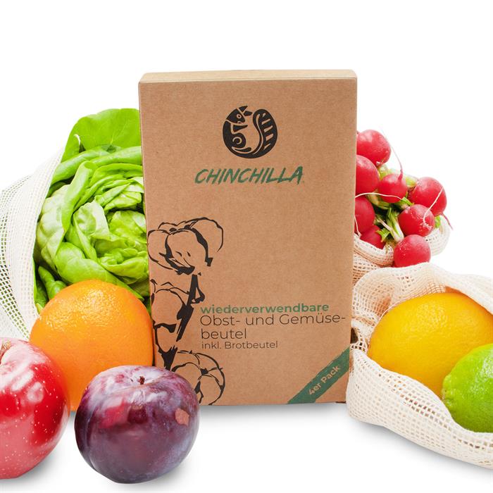 Beutel für Gemüse, Obstbeutel, Alternative Plastikbeutel, Stoffbeutel