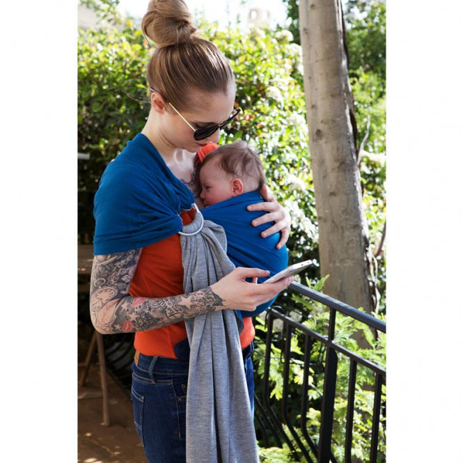 Ring Sling Tragetuch Chiné BleuCanar