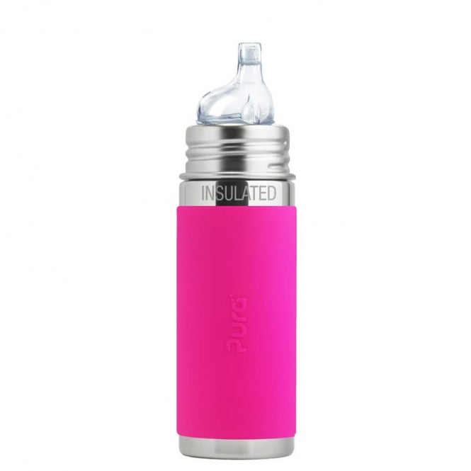 Trinklern Isolierflasche pink
