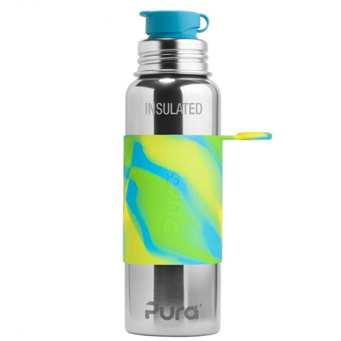 PURA SPORT ISOLIERFLASCHE 650 ML GREEN  SWIRL