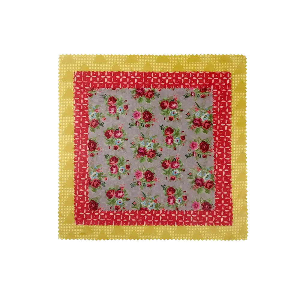 Bienenwachstuch mit Blümchen 